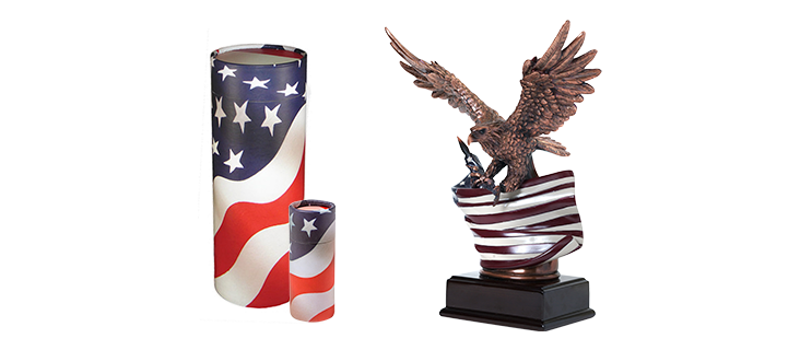 Patriotic Urns